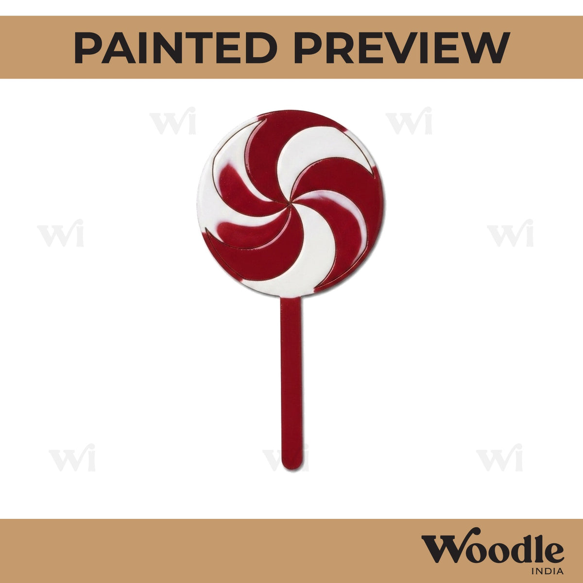 Candy Stick Pre Marked MDF Design 1