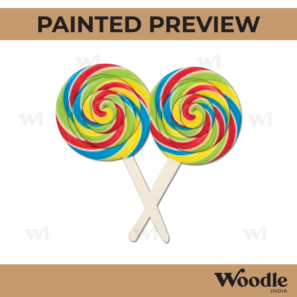 Candy Stick Pre Marked MDF Design 2