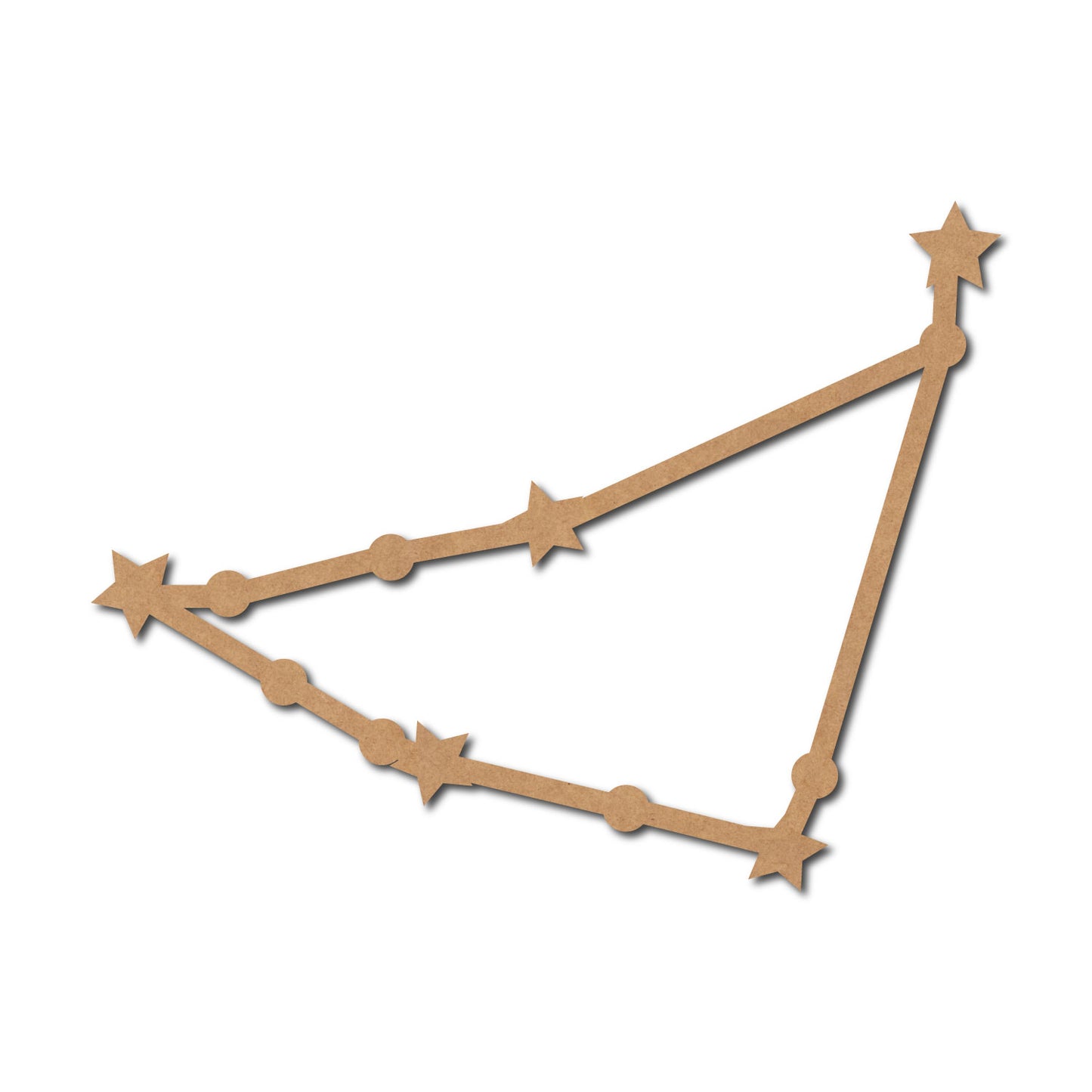 Capricorn Constellation Zodiac Style Cutout MDF Design 1