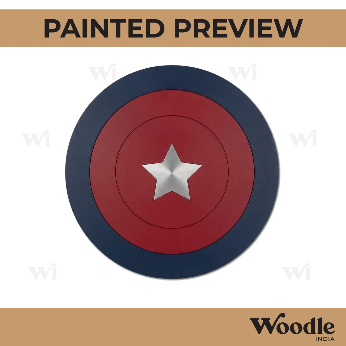 Captain America Marvel Pre Marked MDF Design 1