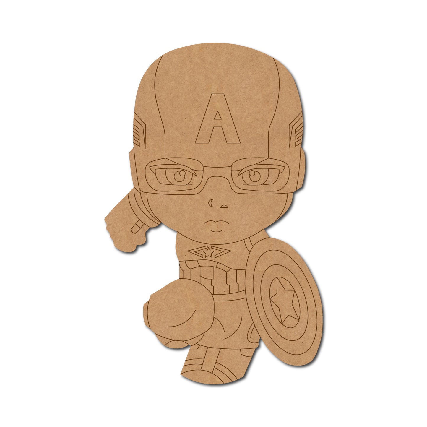 Captain America Marvel Pre Marked MDF Design 5