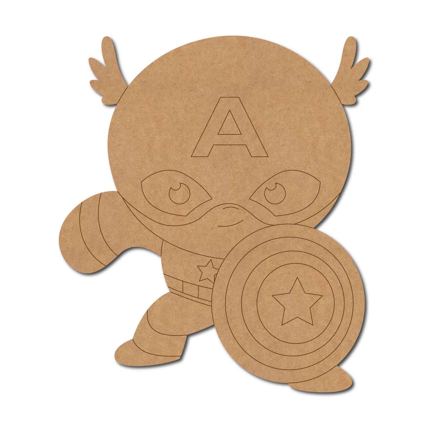 Captain America Marvel Pre Marked MDF Design 6