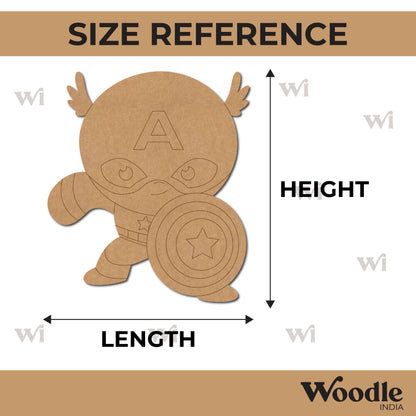 Captain America Marvel Pre Marked MDF Design 6