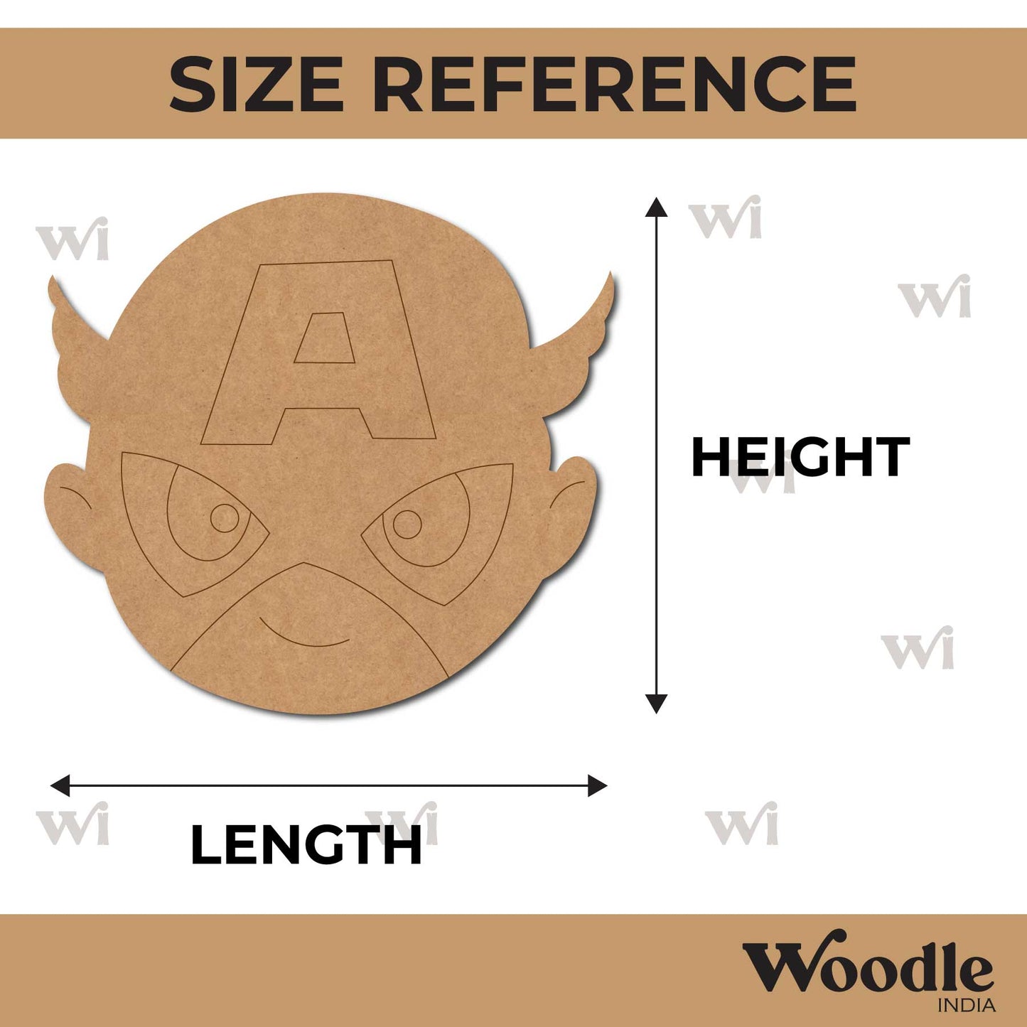 Captain America Marvel Pre Marked MDF Design 7