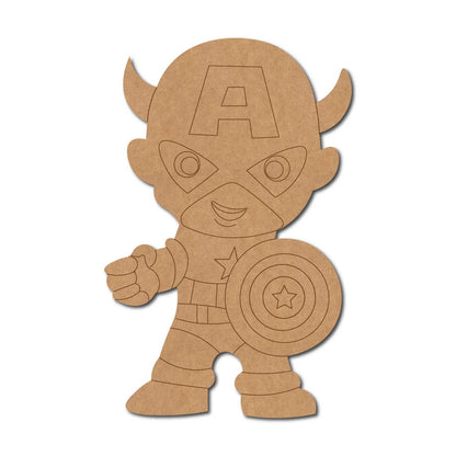 Captain America Marvel Pre Marked MDF Design 9