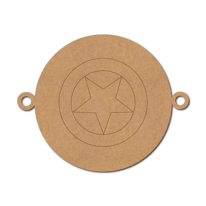 Captain America Marvel Rakhi Pre Marked MDF Design 1