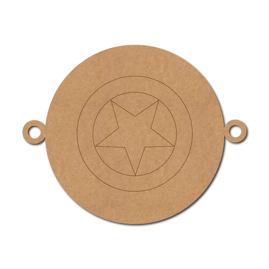 Captain America Marvel Rakhi Pre Marked MDF Design 1