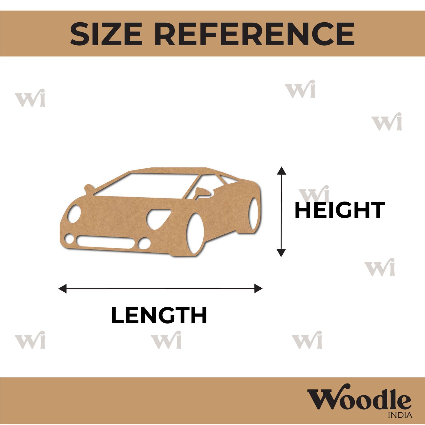 Car Cutout MDF Design 9