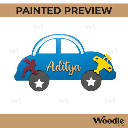 Car Nameplate MDF Design 1
