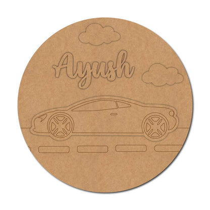 Car Nameplate MDF Design 3