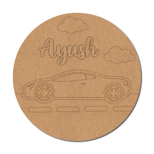 Car Nameplate MDF Design 3