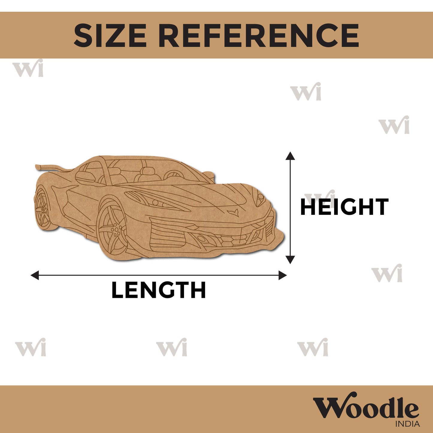 Car Pre Marked MDF Design 16