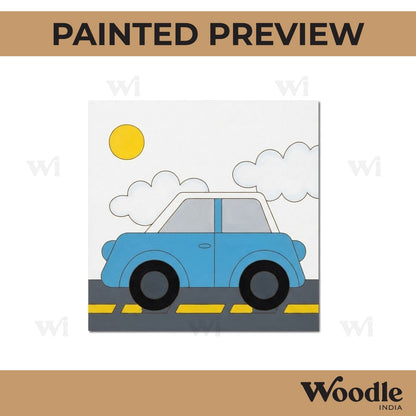 Car Scenery Pre Marked Base MDF Design 1