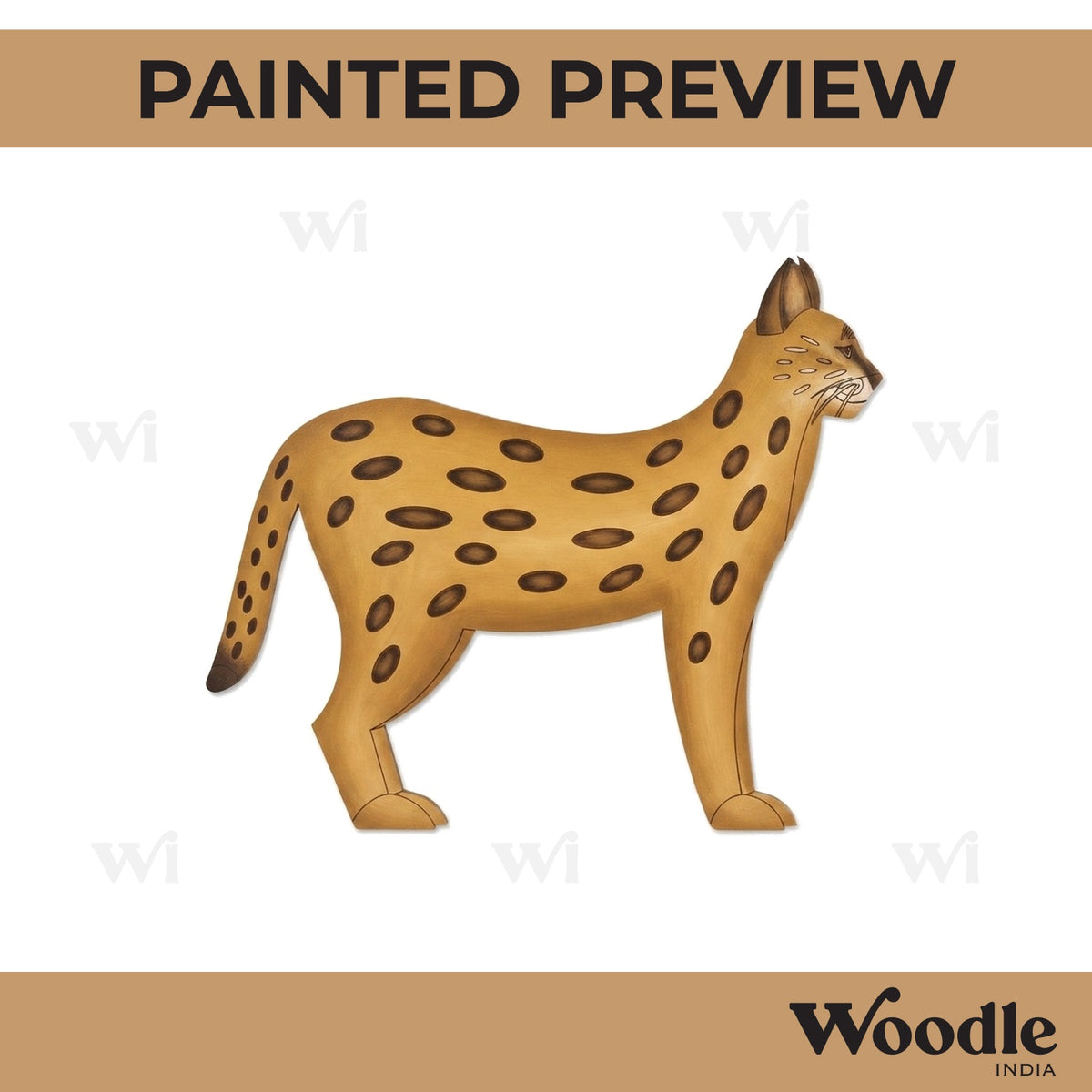 Caracal Wild Cat Pre Marked MDF Design 1