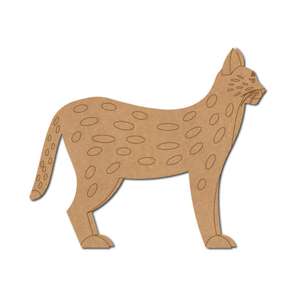 Caracal Wild Cat Pre Marked MDF Design 1