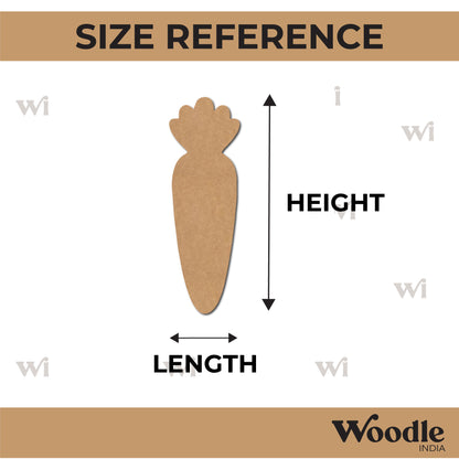Carrot Cutout MDF Design 1