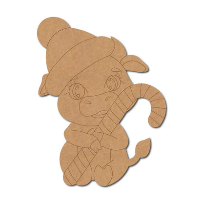 Cartoon Buffalo Pre Marked MDF Design 1