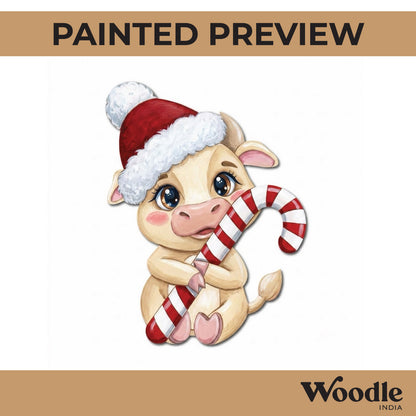 Cartoon Buffalo Pre Marked MDF Design 1