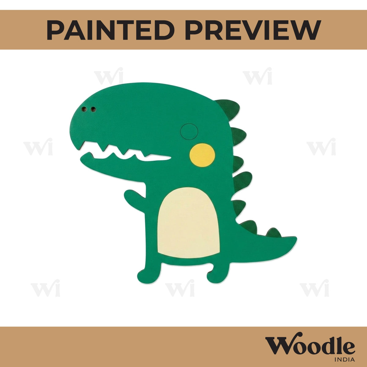 Cartoon Dinosaur Pre Marked MDF Design 1
