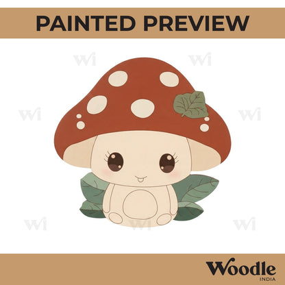 Cartoon Mushroom Pre Marked MDF Design 1