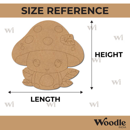 Cartoon Mushroom Pre Marked MDF Design 1