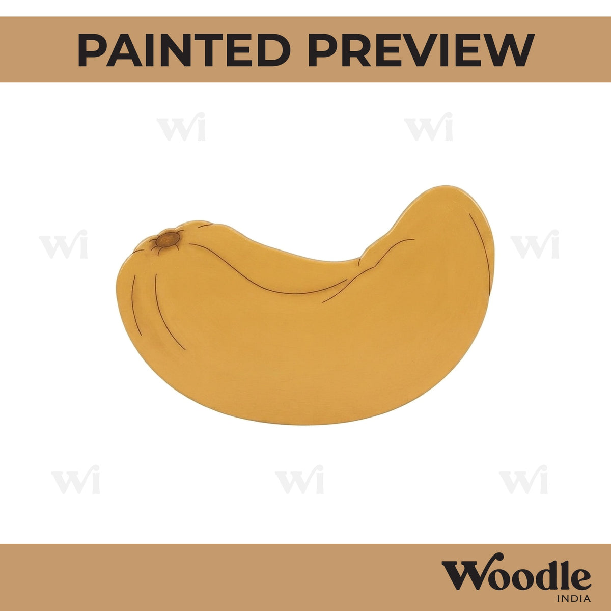 Cashew Nut Pre Marked MDF Design 1