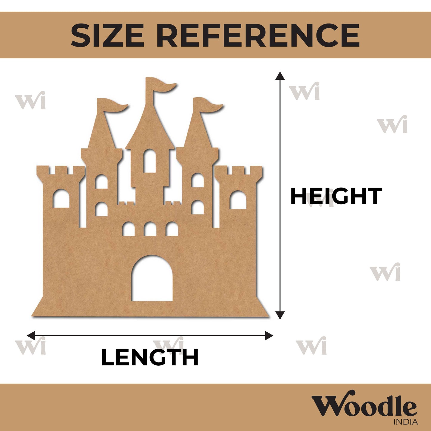 Castle Cutout MDF Design 3