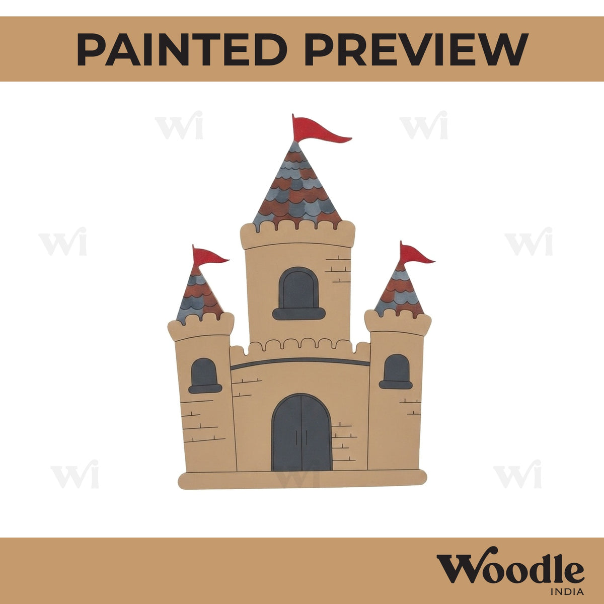 Castle Pre Marked MDF Design 1