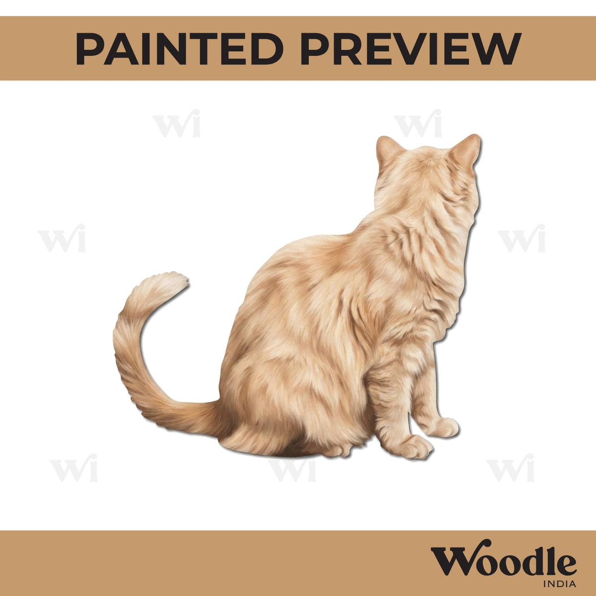 Cat Cutout MDF Design 1