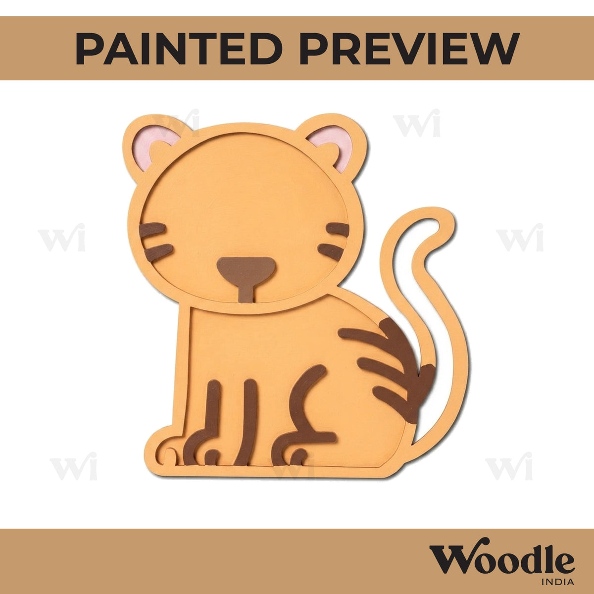 Cat Cutout MDF Design 10