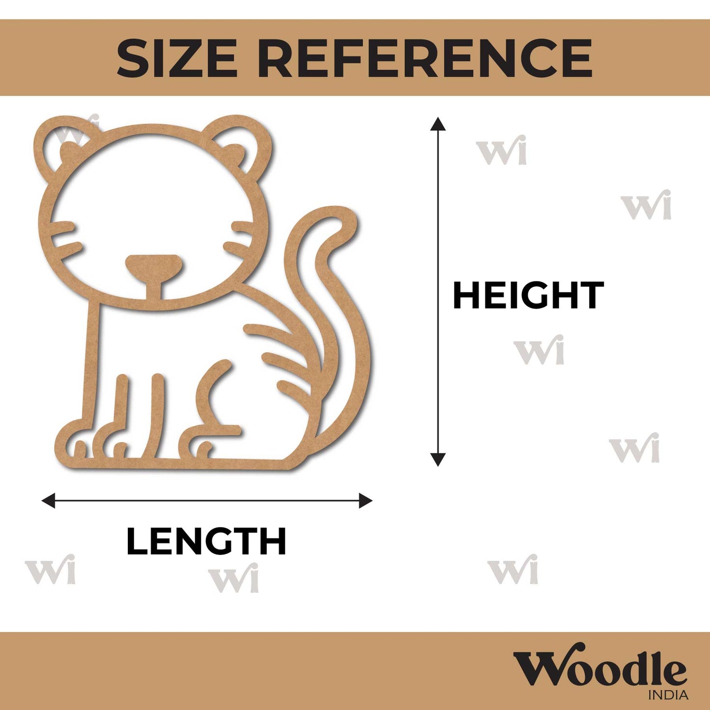 Cat Cutout MDF Design 10