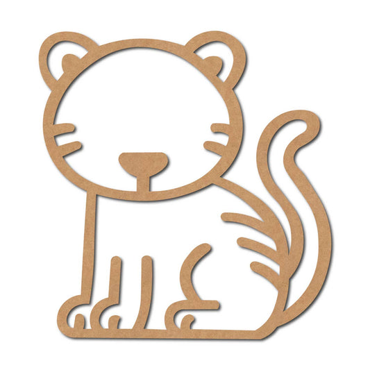 Cat Cutout MDF Design 10