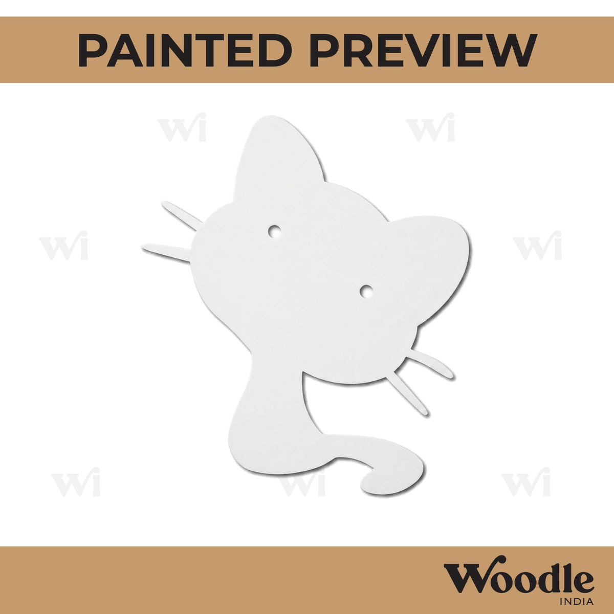 Cat Cutout MDF Design 12