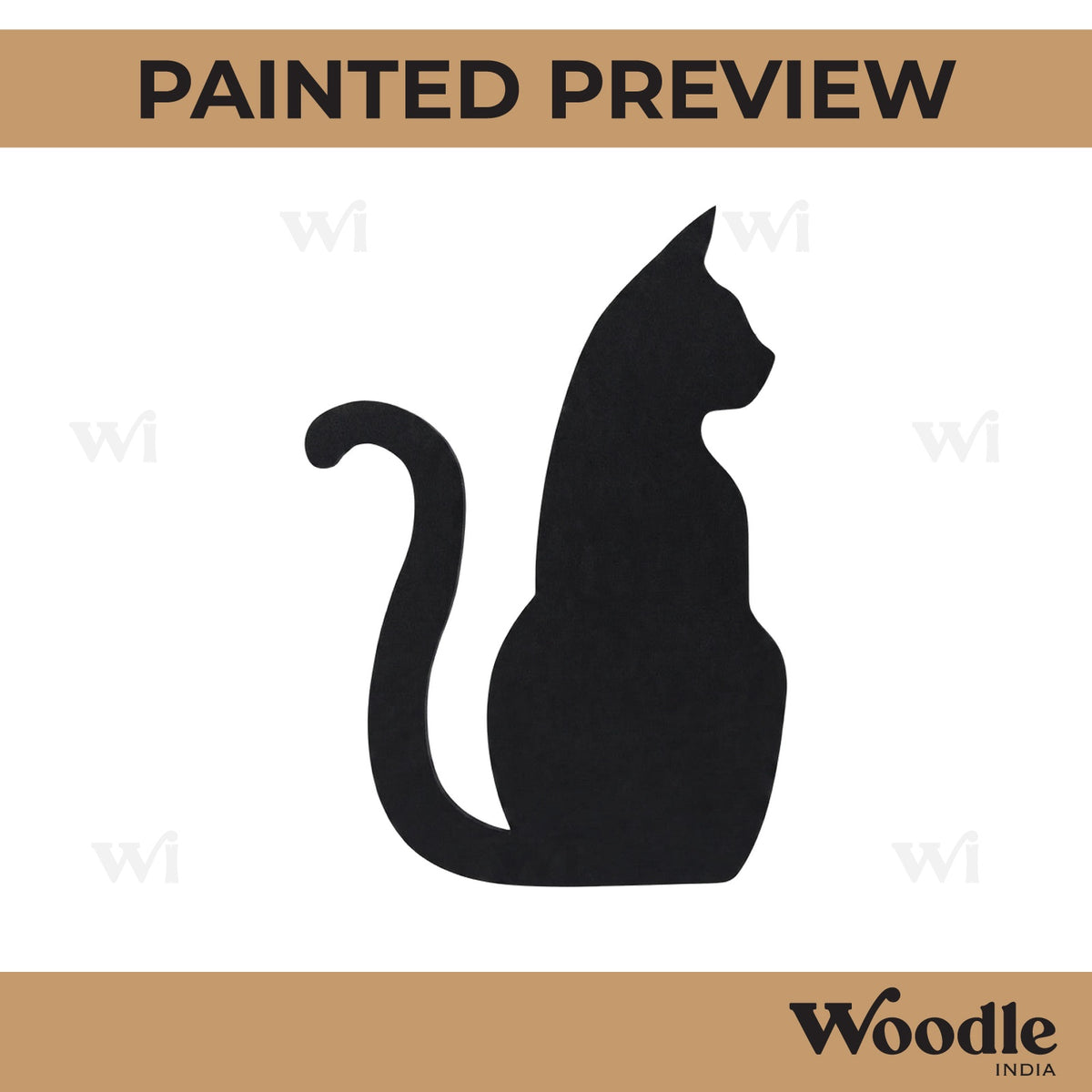 Cat Cutout MDF Design 5