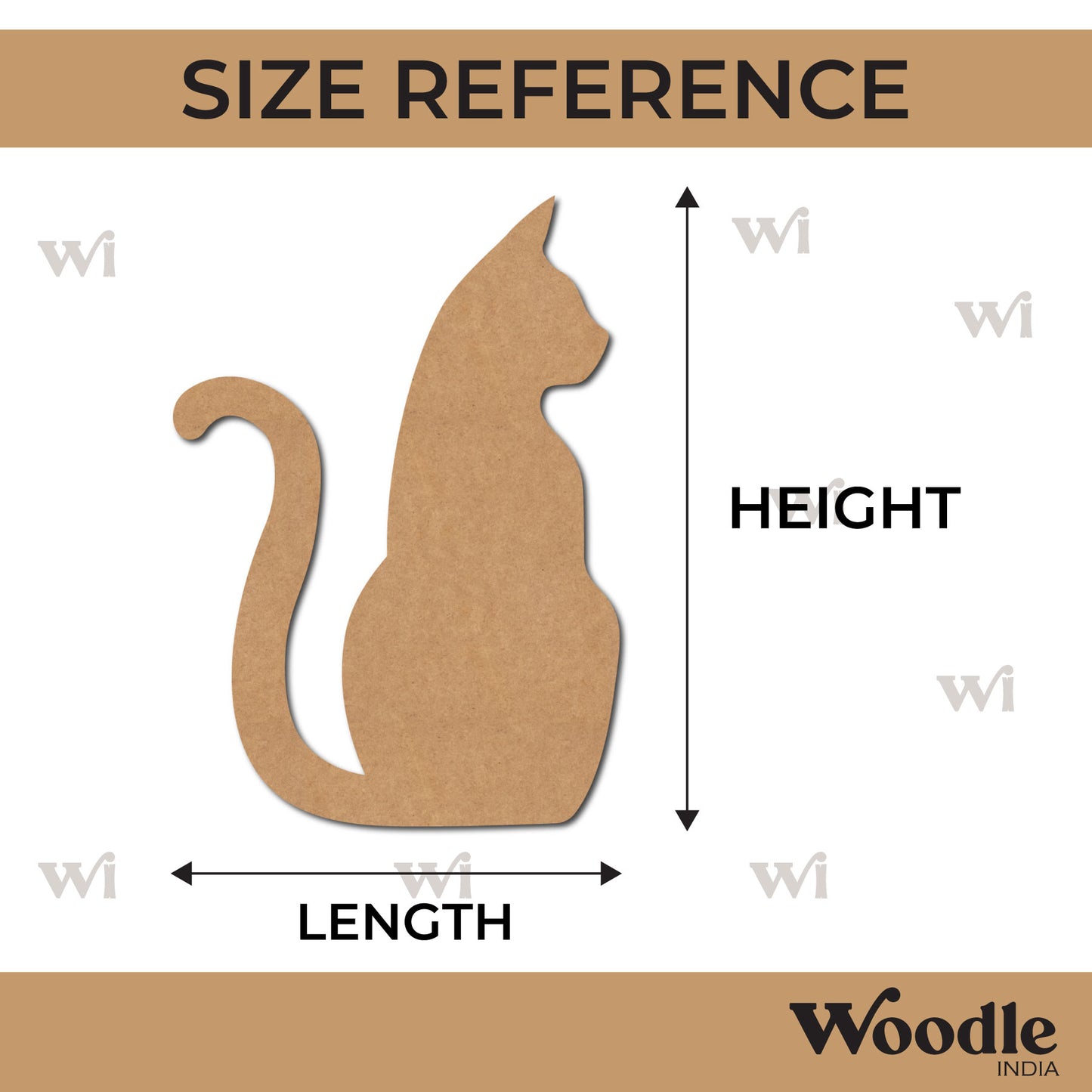 Cat Cutout MDF Design 5