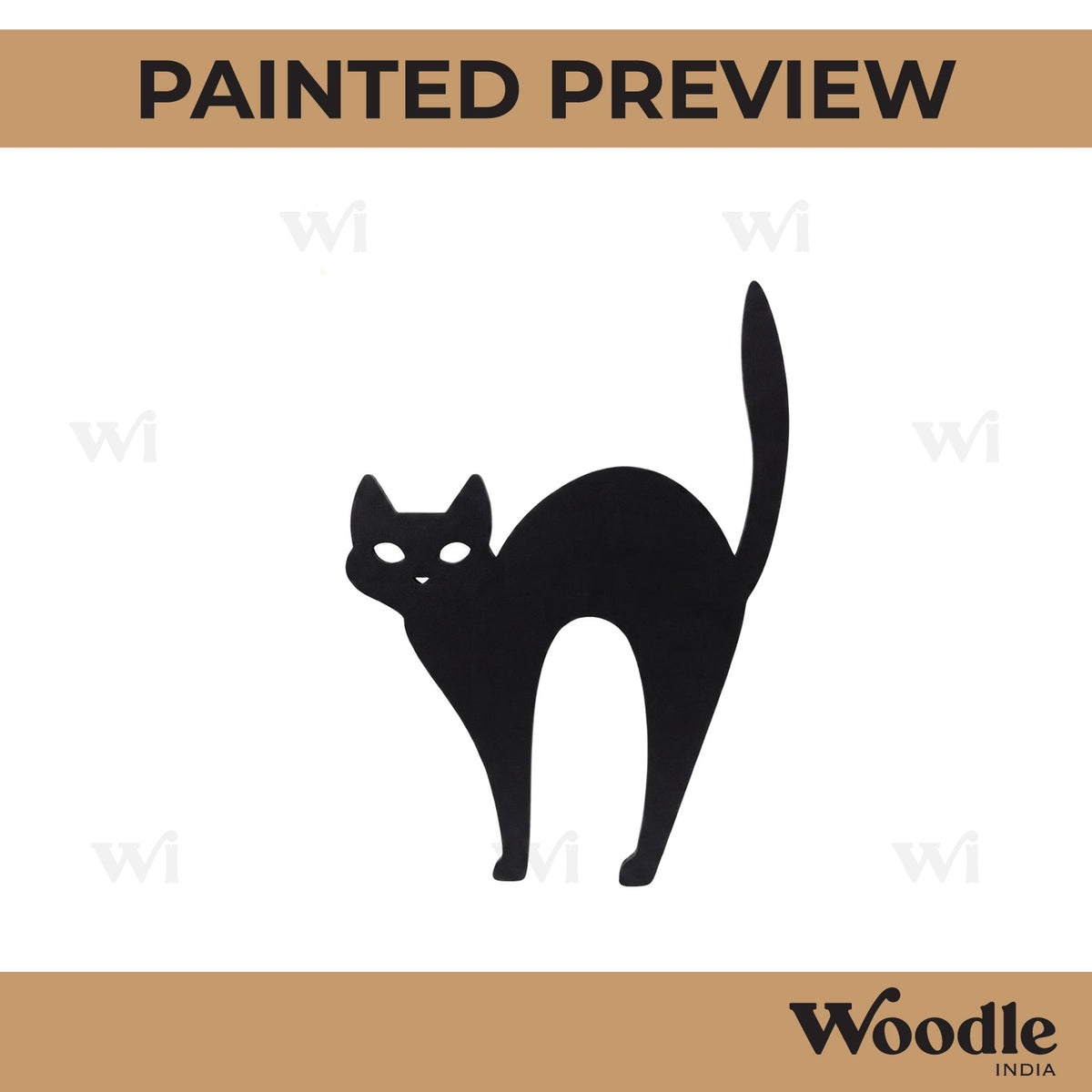 Cat Cutout MDF Design 7