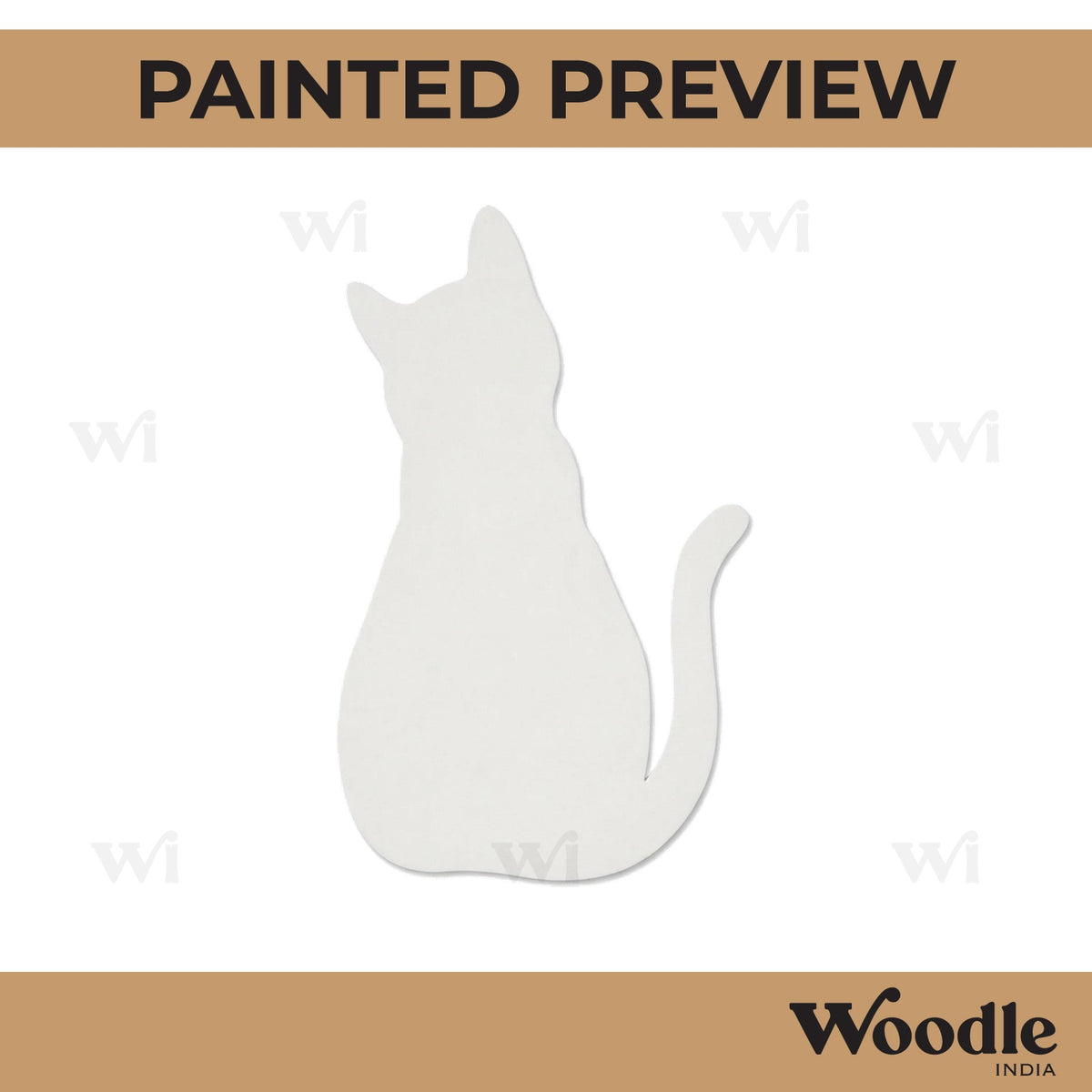 Cat Cutout MDF Design 8