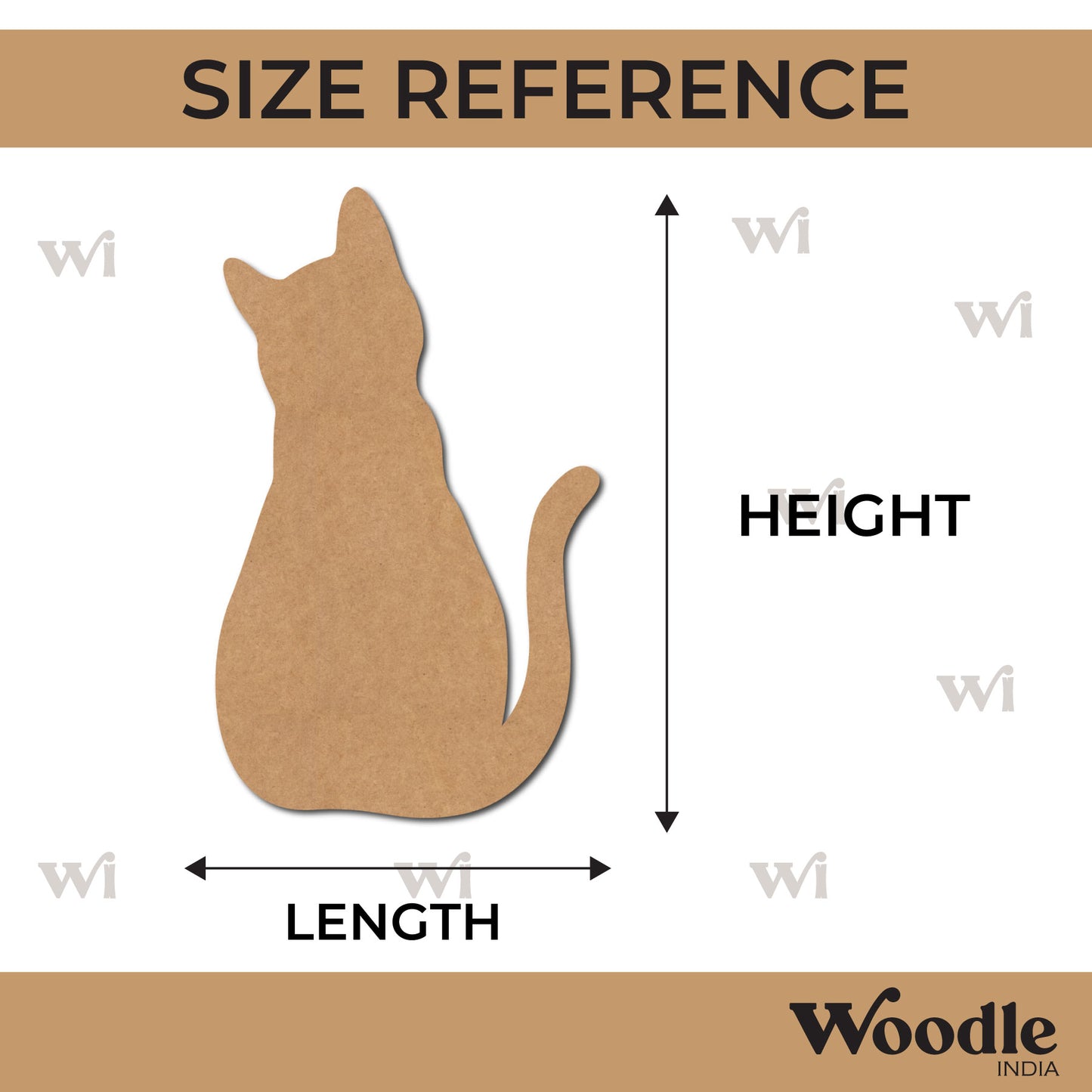 Cat Cutout MDF Design 8