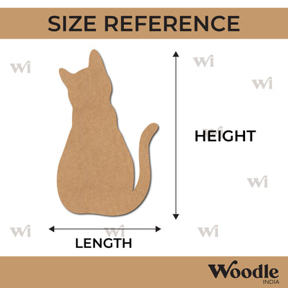 Cat Cutout MDF Design 8