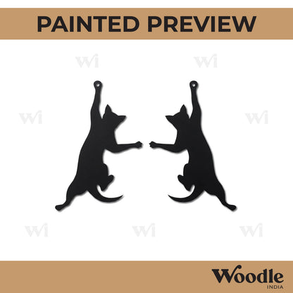 Cat Earrings MDF Design 1