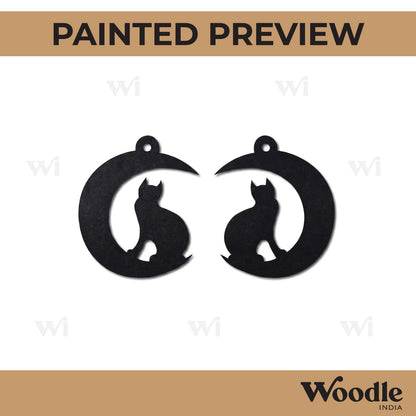 Cat Earrings MDF Design 3