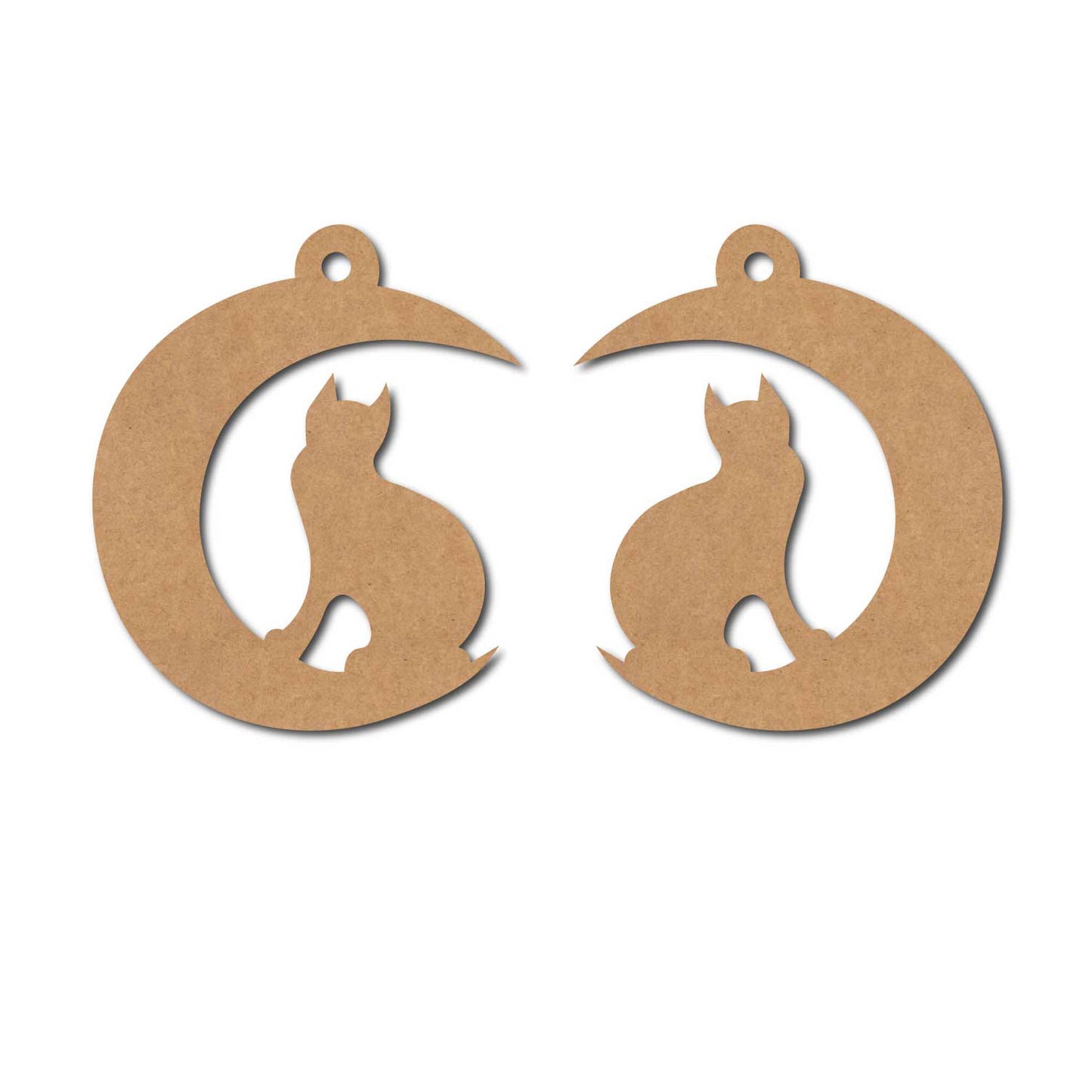 Cat Earrings MDF Design 3