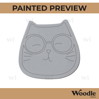 Cat Face Pre Marked MDF Design 1
