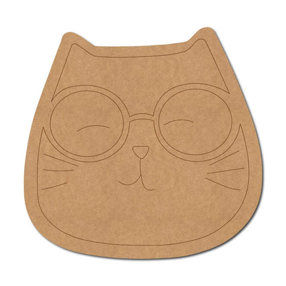 Cat Face Pre Marked MDF Design 1
