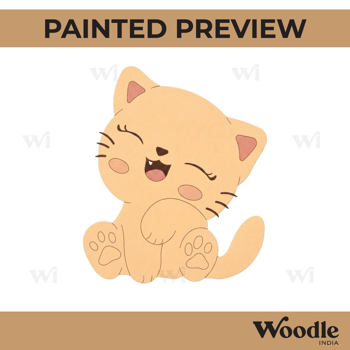 Cat Pre Marked MDF Design 23
