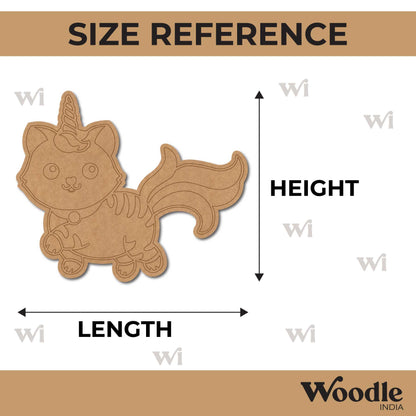 Cat Unicorn Pre Marked MDF Design 1