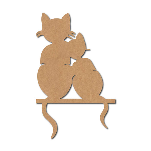 Cats Cutout MDF Design 1