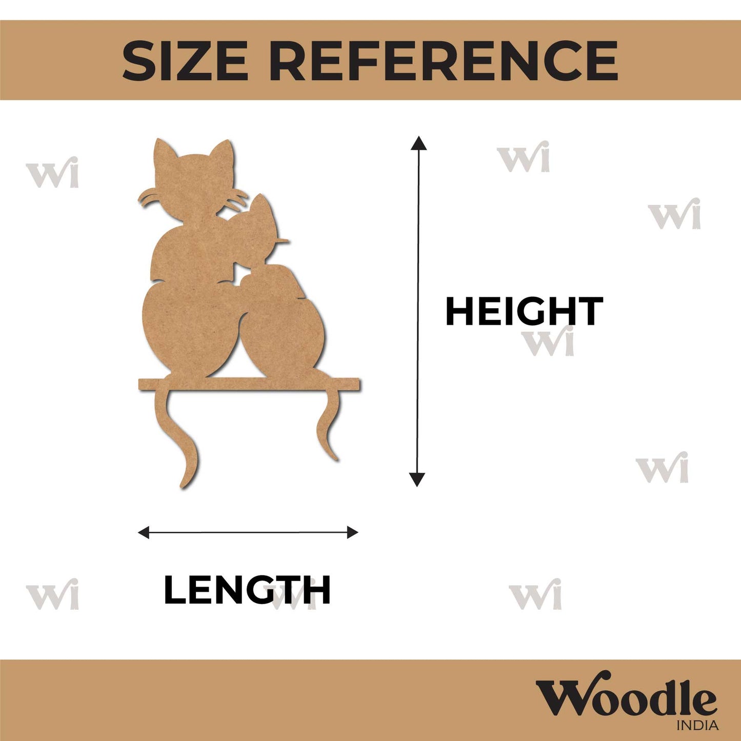 Cats Cutout MDF Design 1