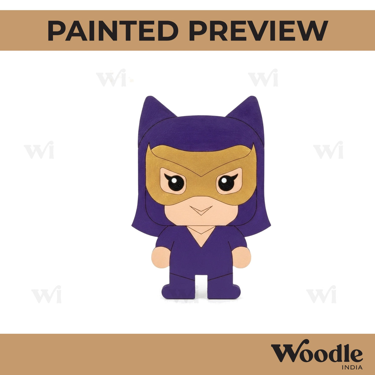 Catwoman Cartoon Pre Marked MDF Design 1