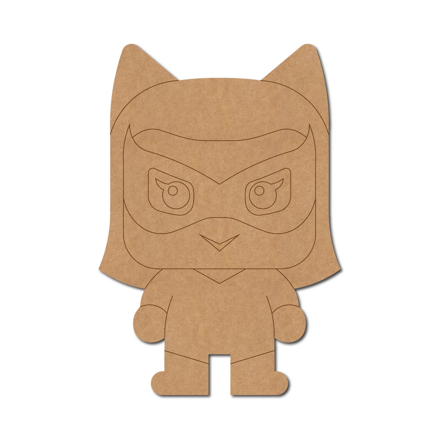 Catwoman Cartoon Pre Marked MDF Design 1